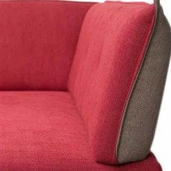 Wohnen Sitzbank<Esszimmer Eckbank in Rot mit Beige - Laudion