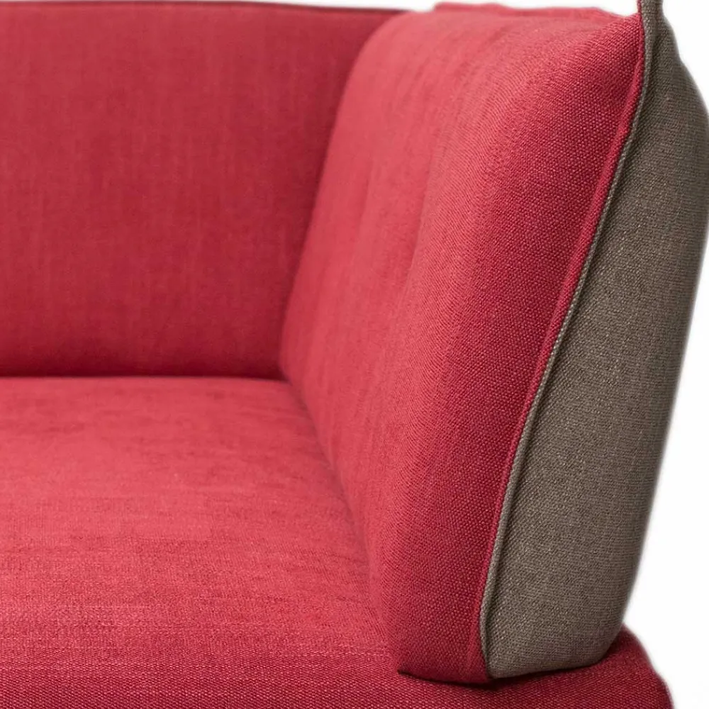 Wohnen Sitzbank<Esszimmer Eckbank in Rot mit Beige - Laudion
