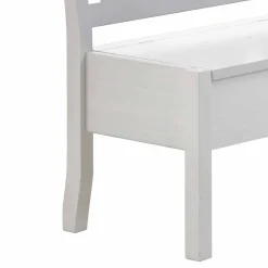 Wohnen Sitzbank<Esszimmer Eckbank Onesti in Weiß Kiefer massiv