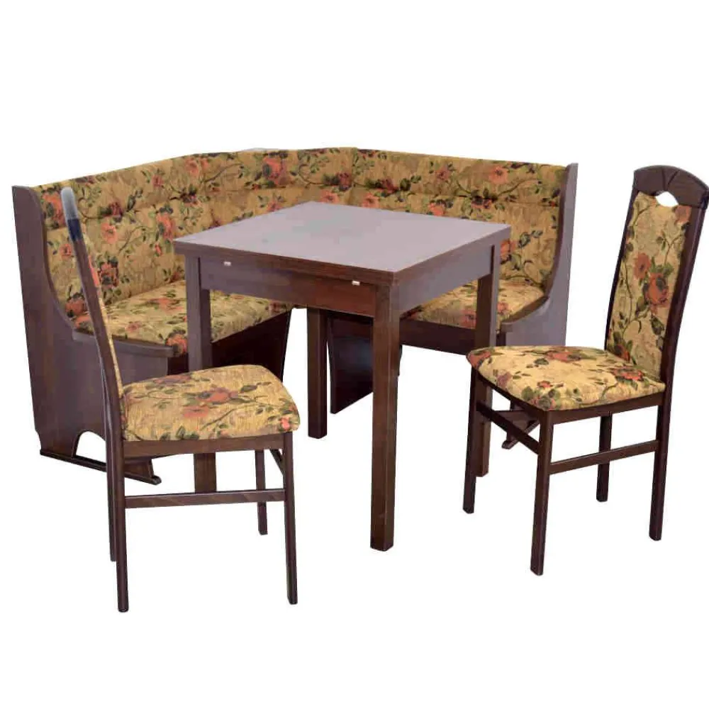 Wohnen Sitzgruppe<Esszimmer Eckbank-Sitzgruppe Set - Vegano (vierteilig)