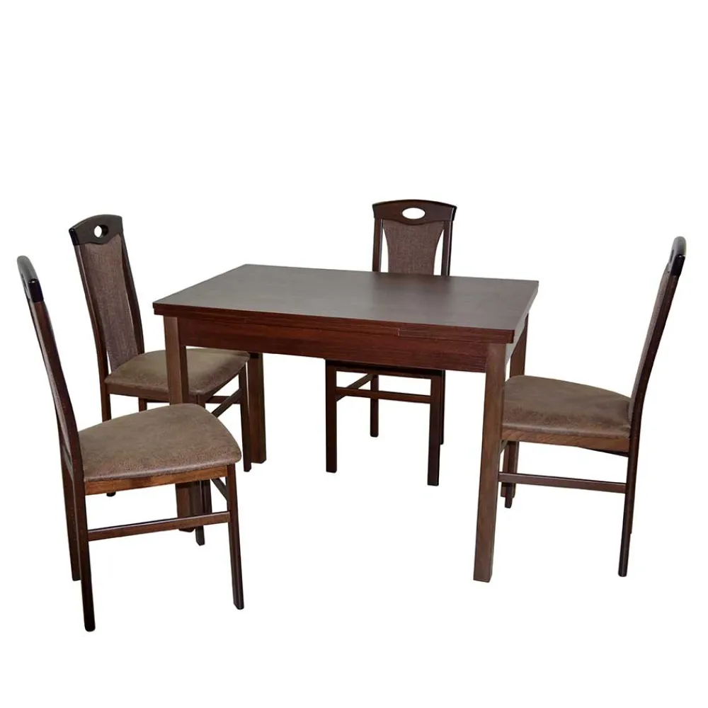 Wohnen Sitzgruppe<Esszimmer Einrichtung Essgruppe - Graphit (fünfteilig)