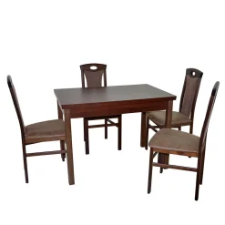 Wohnen Sitzgruppe<Esszimmer Einrichtung Essgruppe - Graphit (fünfteilig)