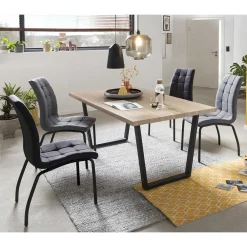 Wohnen Sitzgruppe<Esszimmer Essgruppe im Loft Stil - Rolandez (fünfteilig)
