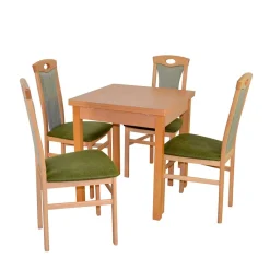 Wohnen Sitzgruppe<Esszimmer Essgruppe in Buche - Captino (fünfteilig)