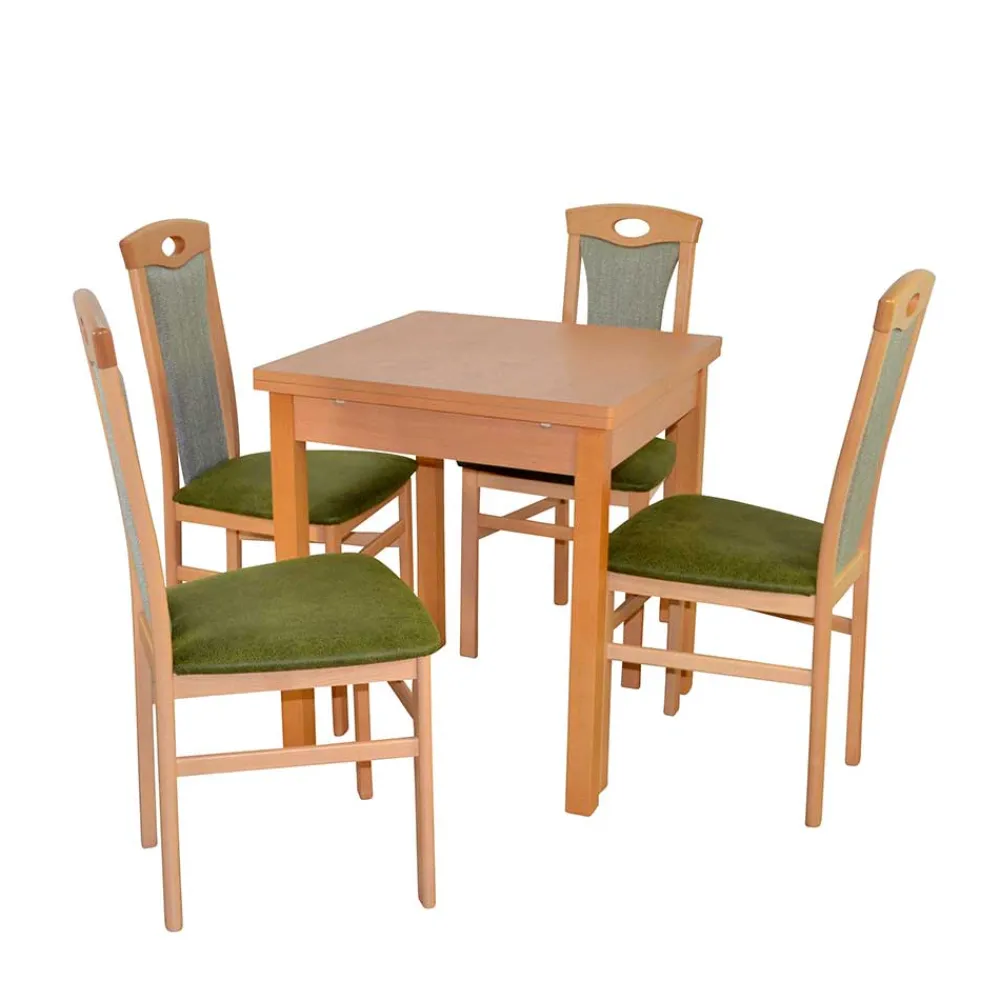 Wohnen Sitzgruppe<Esszimmer Essgruppe in Buche - Captino (fünfteilig)