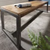 Wohnen Sitzbank<Esszimmer Esstisch Bank mit Holzsitz aus Mango - Ligurcia