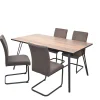 Wohnen Sitzgruppe<Esszimmer Gruppe mit Freischwingern - Raimar (fünfteilig)