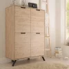 Wohnen Highboards<Esszimmer Highboard Rodonda im Retro Style