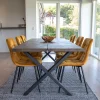 Wohnen Sitzgruppe<Esszimmer Möbel Set mit Tisch - Anjal (siebenteilig)