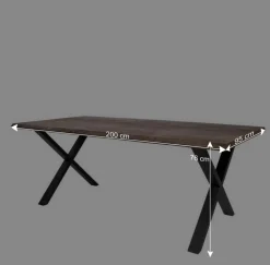 Wohnen Sitzgruppe<Esszimmer Möbel Set mit Tisch - Anjal (siebenteilig)