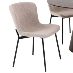Wohnen Tische<Esszimmer Möbelset mit rundem Tisch - Crystono (fünfteilig)