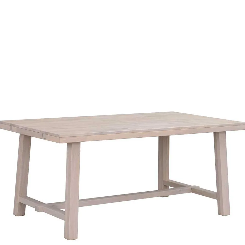 Wohnen Sitzgruppe<Esszimmer 4-Personen Gruppe White Wash - Dioca (fünfteilig)