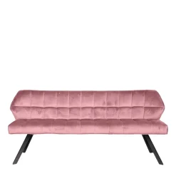 Wohnen Sitzbank<Esszimmer Polsterbank in Rosa Samt - Miobelda