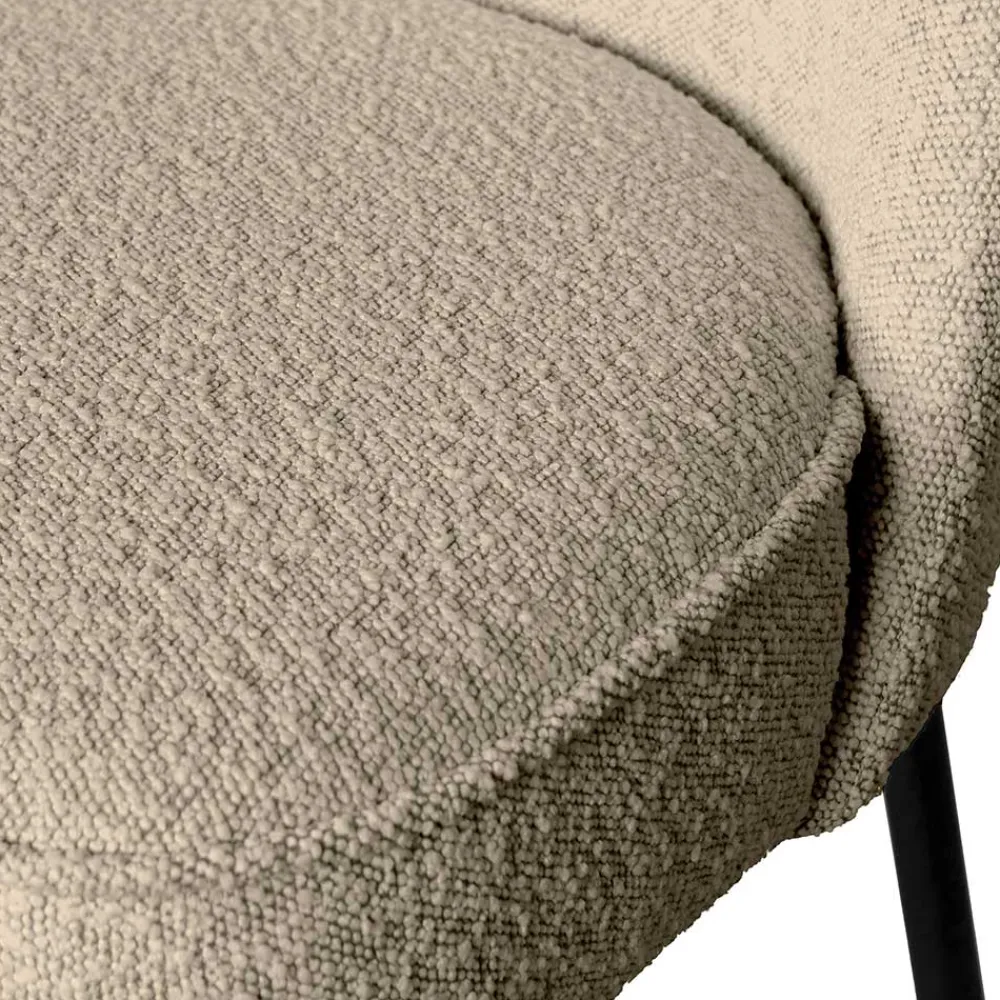 Wohnen Sitzbank<Esszimmer Polsterbank in Beige Boucle - Laderla