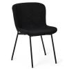 Wohnen Stühle<Esszimmer Polsterstuhl in Schwarz - Caleena (2er Set)