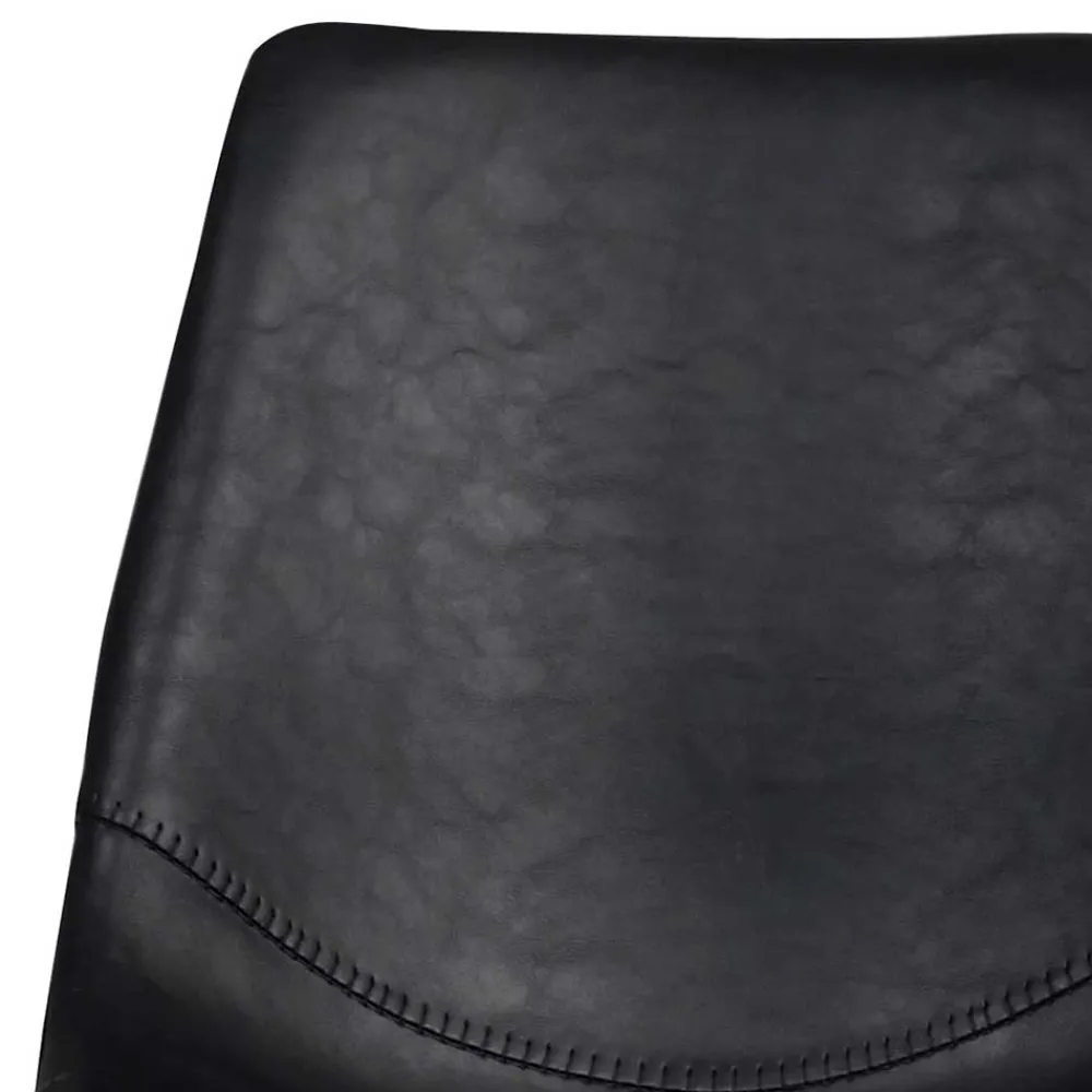 Wohnen Stühle<Esszimmer Schalenstuhl in Schwarz Merlin Kunstleder (2er Set)