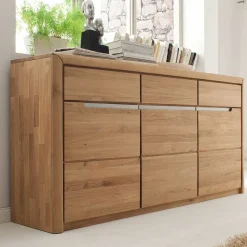 Wohnen Sideboards<Esszimmer Sideboard Croconia aus Wildeiche Massivholz
