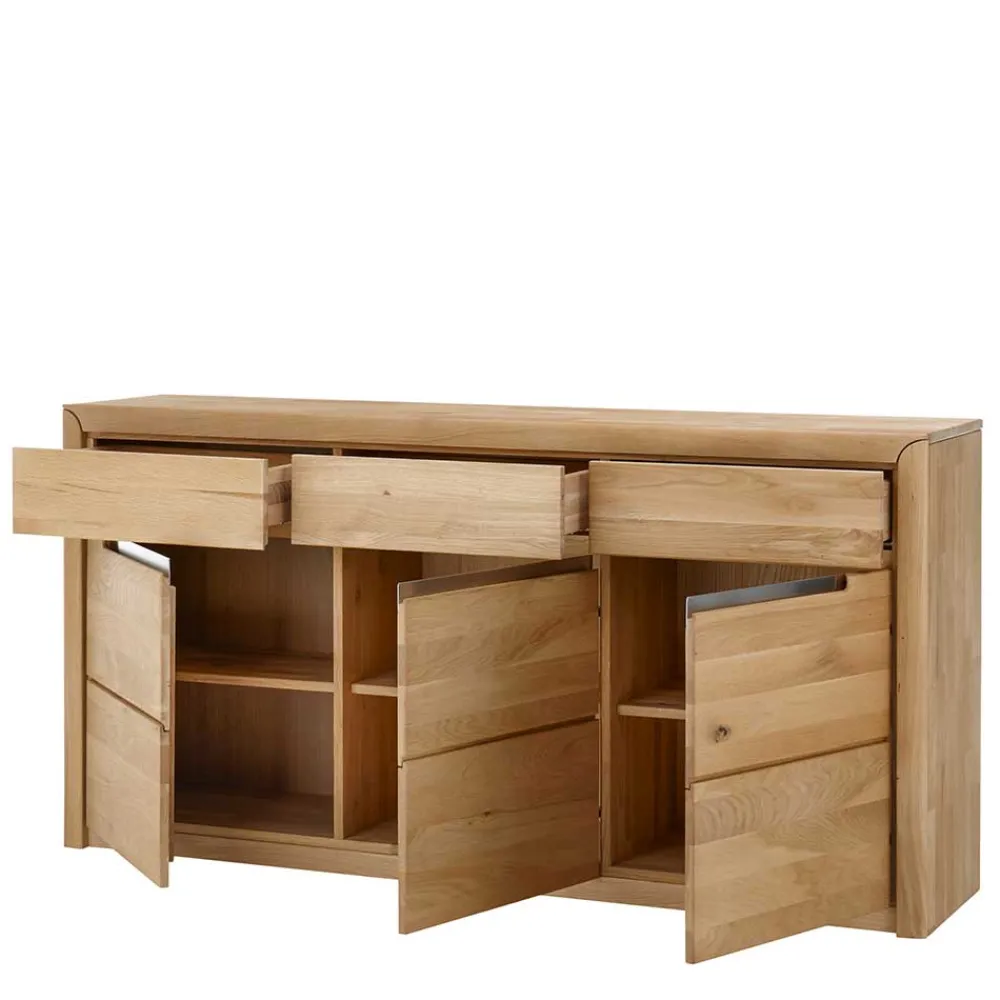 Wohnen Sideboards<Esszimmer Sideboard Croconia aus Wildeiche Massivholz