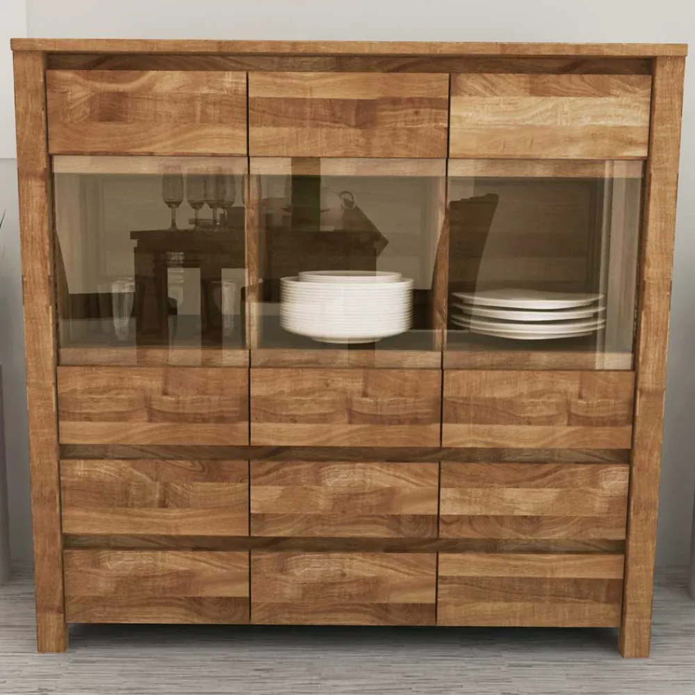 Wohnen Sideboards|Kommoden<Esszimmer Sideboard Nadalia aus Wildeiche Massivholz