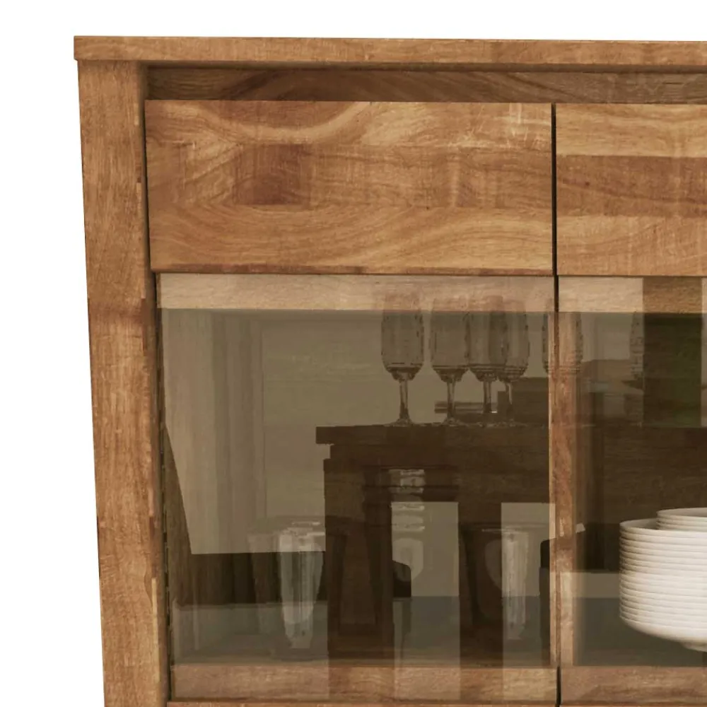 Wohnen Sideboards|Kommoden<Esszimmer Sideboard Nadalia aus Wildeiche Massivholz