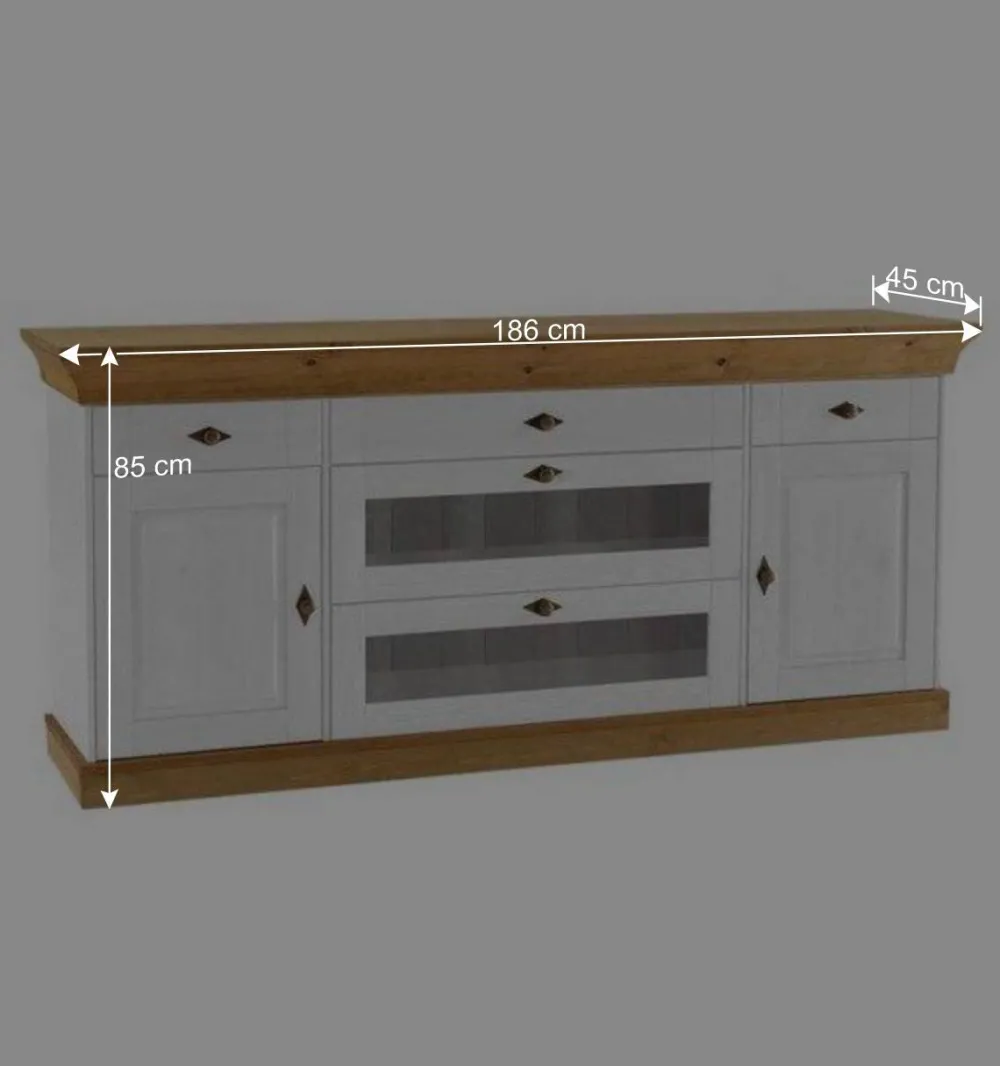 Wohnen Sideboards<Esszimmer Sideboard Sibiuta im Landhaus Design