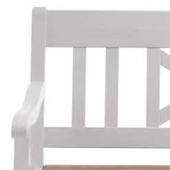 Wohnen Sitzbank<Esszimmer Sitzbank Barlad in Weiß Kiefer massiv