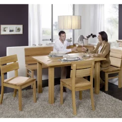Wohnen Sitzgruppe<Esszimmer Sitzecke Licko aus Kernbuche Massivholz (vierteilig)