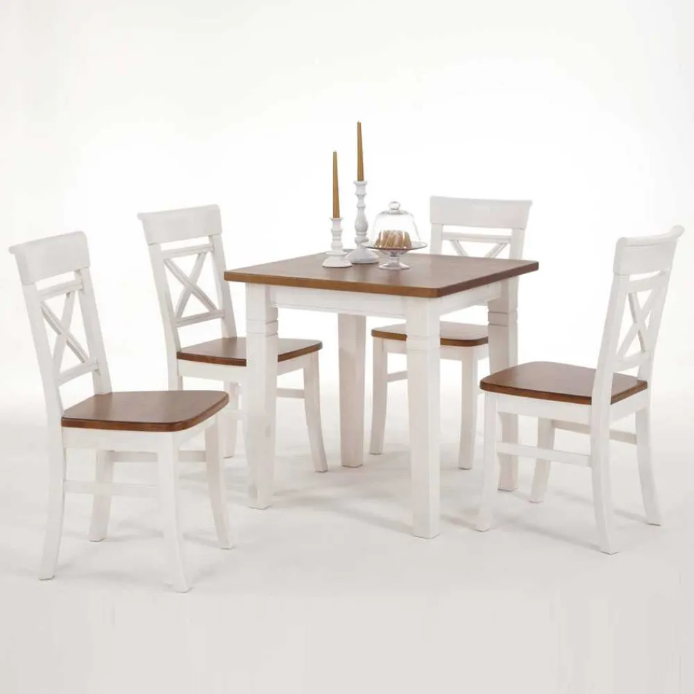 Wohnen Sitzgruppe<Esszimmer Sitzgruppe Barlad im Landhausstil (fünfteilig)