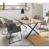 Wohnen Sitzgruppe<Esszimmer Sitzgruppe im Skandi Design - Grooves (fünfteilig)