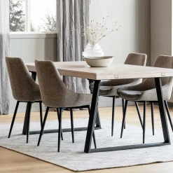 Wohnen Sitzgruppe<Esszimmer Sitzgruppe inklusive vier Stühle - Fuxiata (fünfteilig)