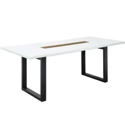 Wohnen Sitzgruppe<Esszimmer Sitzgruppe mit sechs Sitzplätzen - Niam (siebenteilig)