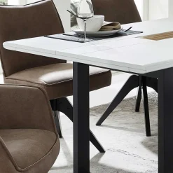 Wohnen Sitzgruppe<Esszimmer Sitzgruppe mit sechs Sitzplätzen - Niam (siebenteilig)