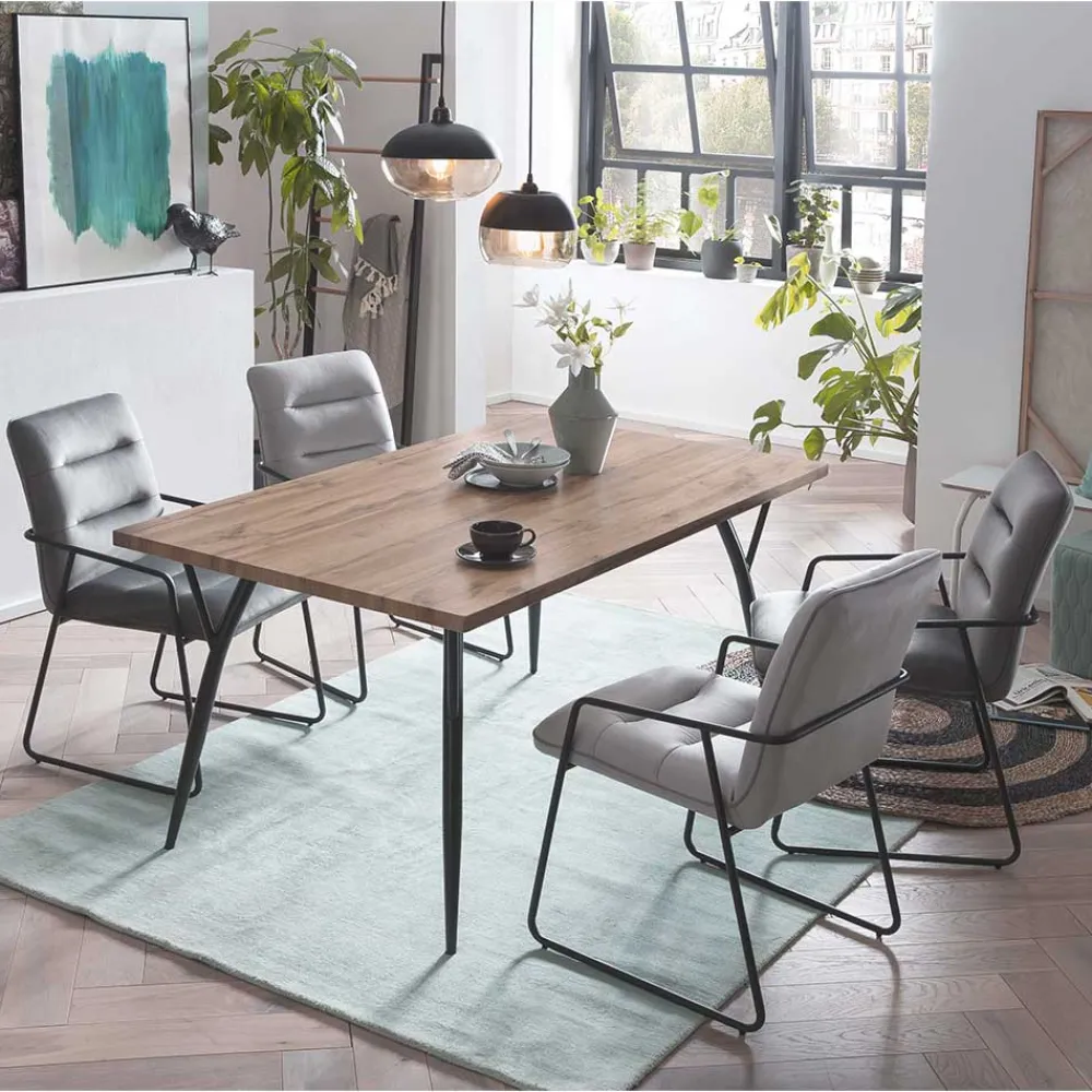 Wohnen Sitzgruppe<Esszimmer Sitzgruppe mit Tisch - Franka (fünfteilig)