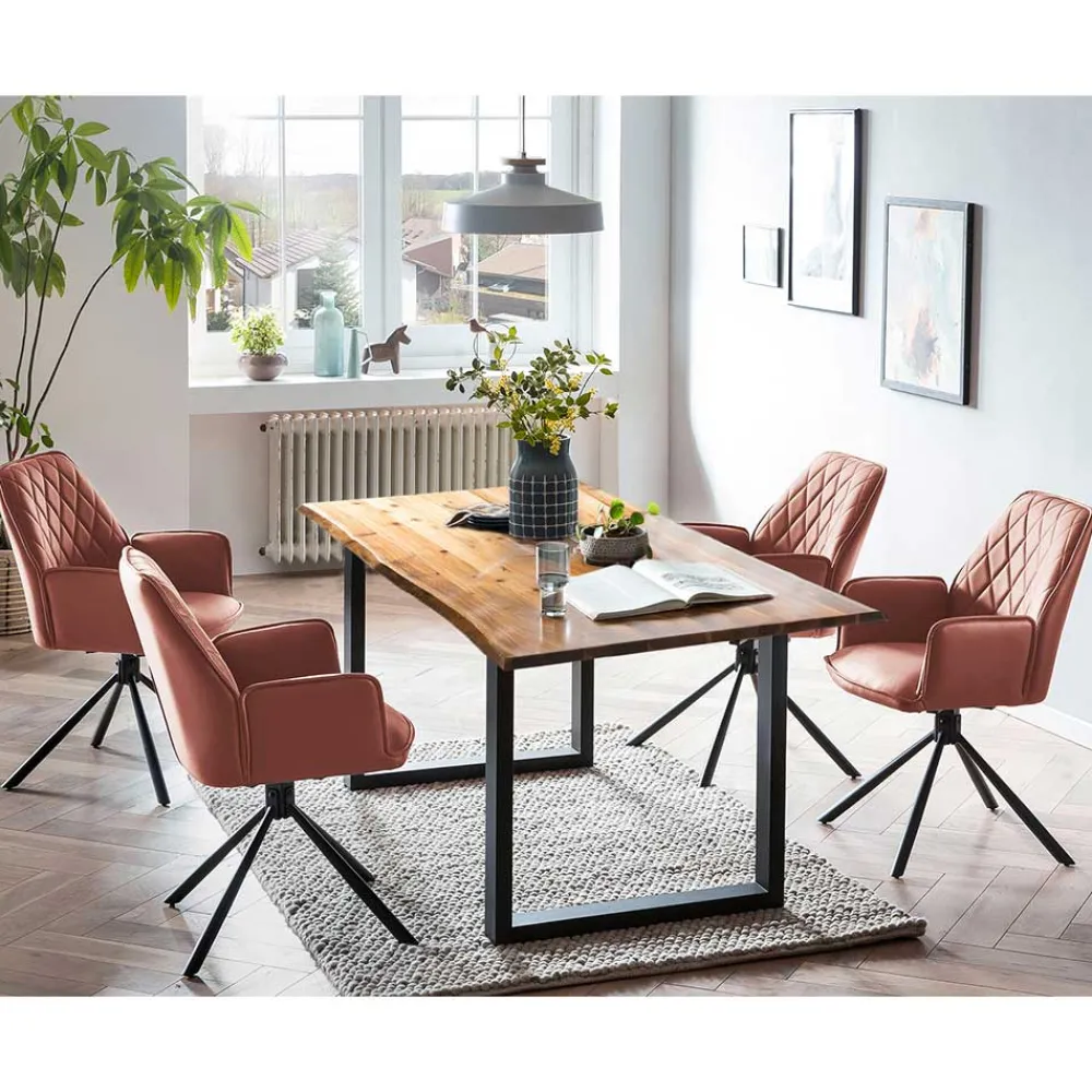 Wohnen Tische<Esszimmer Sitzgruppe modern - Frey (fünfteilig)