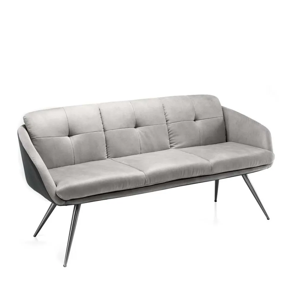 Wohnen Sitzbank<Esszimmer Sofa Casalin in Hellgrau 180cm breit