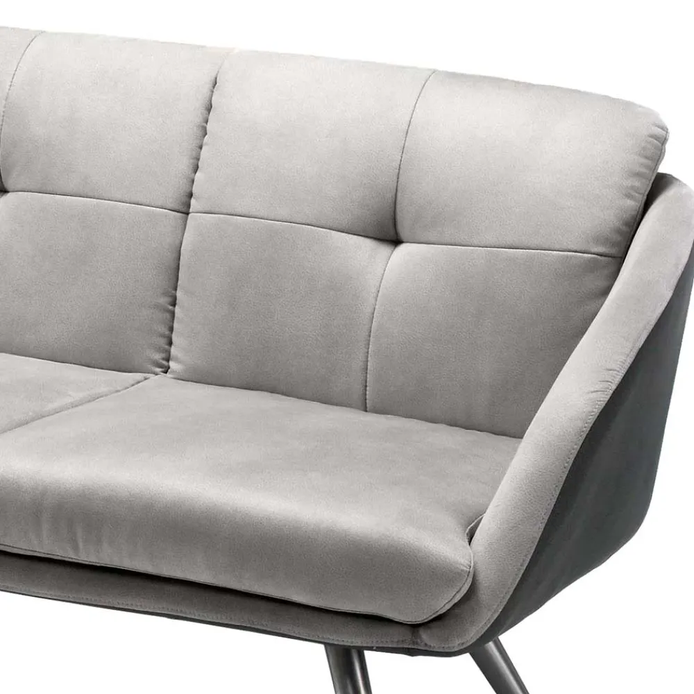 Wohnen Sitzbank<Esszimmer Sofa Casalin in Hellgrau 180cm breit