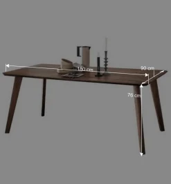 Wohnen Tische<Esszimmer Tisch aus Kernbuche in Braun geölt - Malawi