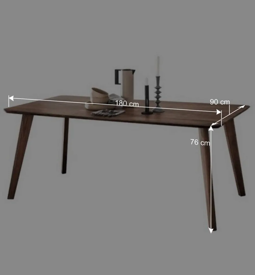 Wohnen Tische<Esszimmer Tisch aus Kernbuche in Braun geölt - Malawi
