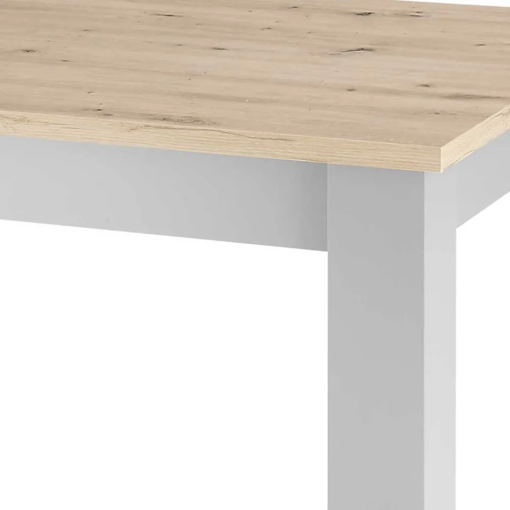 Wohnen Tische<Esszimmer Tisch in Eiche NB & Lichtgrau - Buleta
