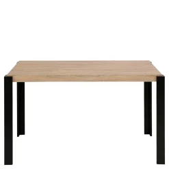 Wohnen Tische<Esszimmer Tisch in Holzoptik Eiche & Schwarz - Cigano