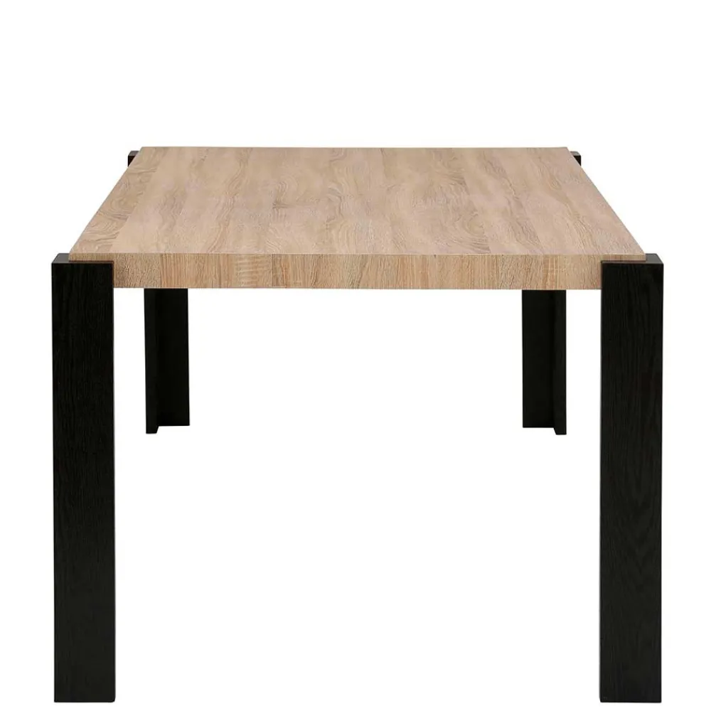 Wohnen Tische<Esszimmer Tisch in Holzoptik Eiche & Schwarz - Cigano