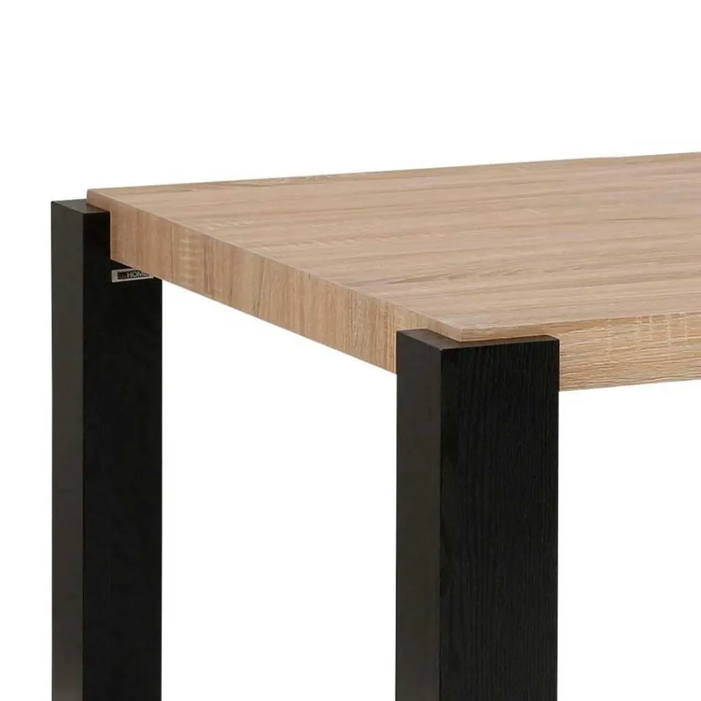 Wohnen Tische<Esszimmer Tisch in Holzoptik Eiche & Schwarz - Cigano