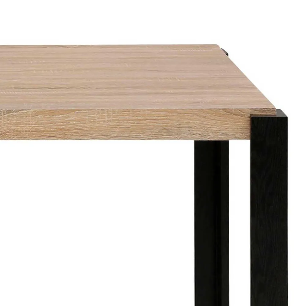 Wohnen Tische<Esszimmer Tisch in Holzoptik Eiche & Schwarz - Cigano