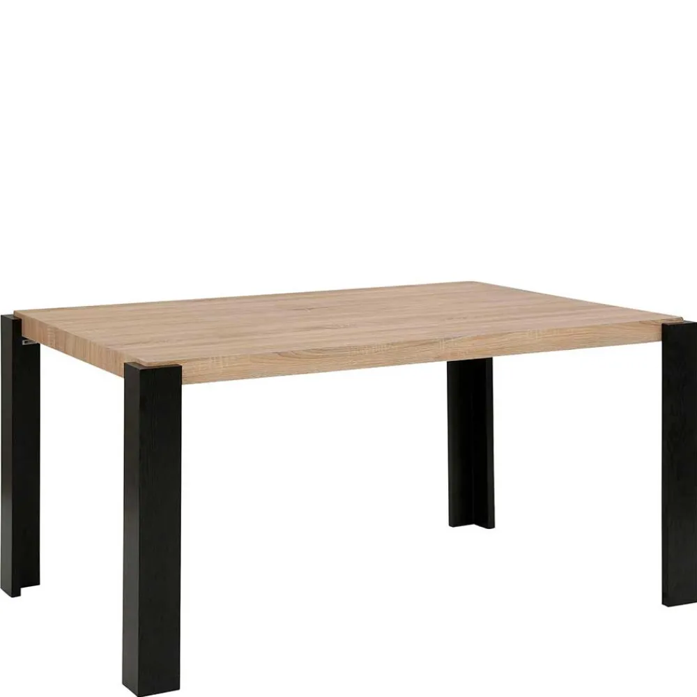 Wohnen Tische<Esszimmer Tisch in Holzoptik Eiche & Schwarz - Cigano