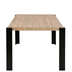 Wohnen Tische<Esszimmer Tisch in Holzoptik Eiche & Schwarz - Cigano