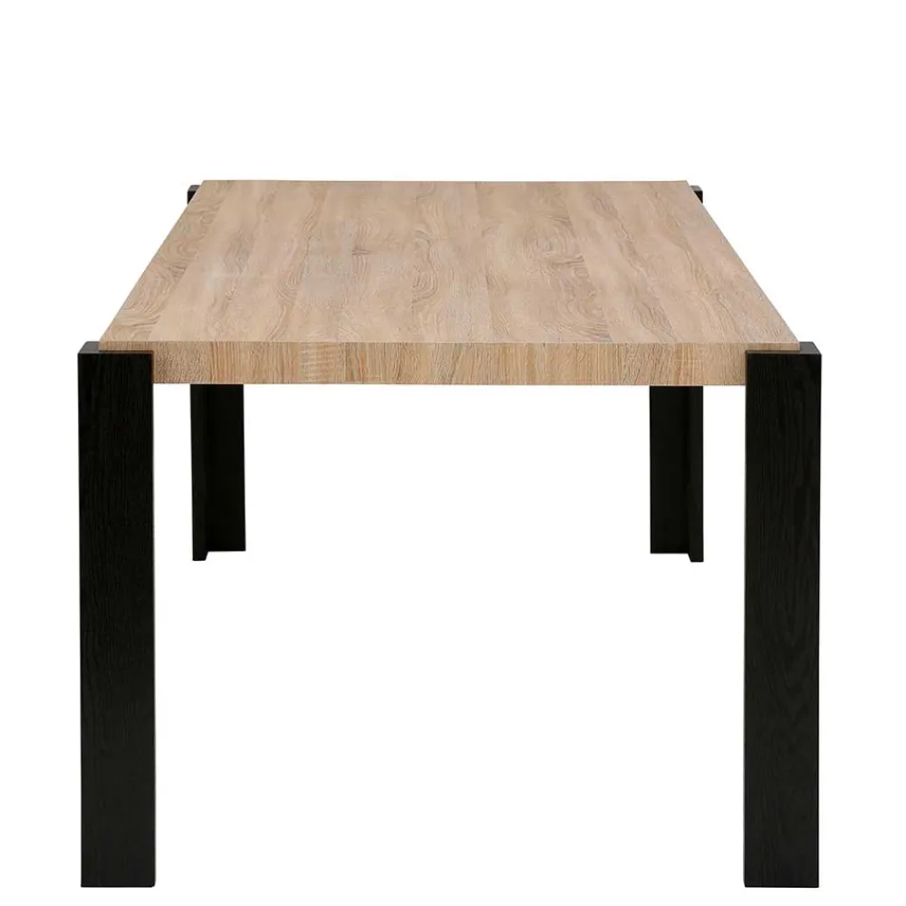 Wohnen Tische<Esszimmer Tisch in Holzoptik Eiche & Schwarz - Cigano