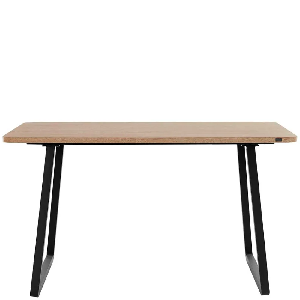 Wohnen Tische<Esszimmer Tisch in Wildeiche Optik & Schwarz - Neviska