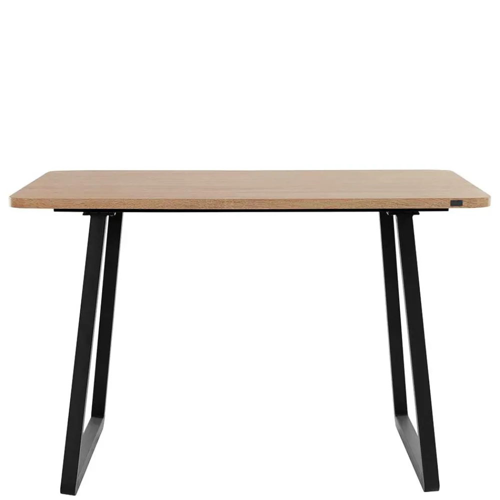 Wohnen Tische<Esszimmer Tisch in Wildeiche Optik & Schwarz - Neviska
