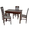 Wohnen Sitzgruppe<Esszimmer Tisch mit Stühlen Set - Renato (fünfteilig)