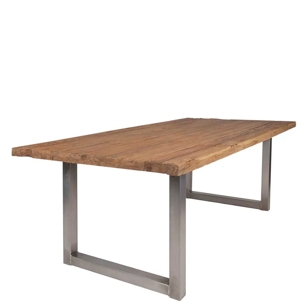 Wohnen Tische<Esszimmer Tisch mit Teak Altholz Platte - Malaya
